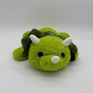 Kellytoy Green Plush Triceratops Toy